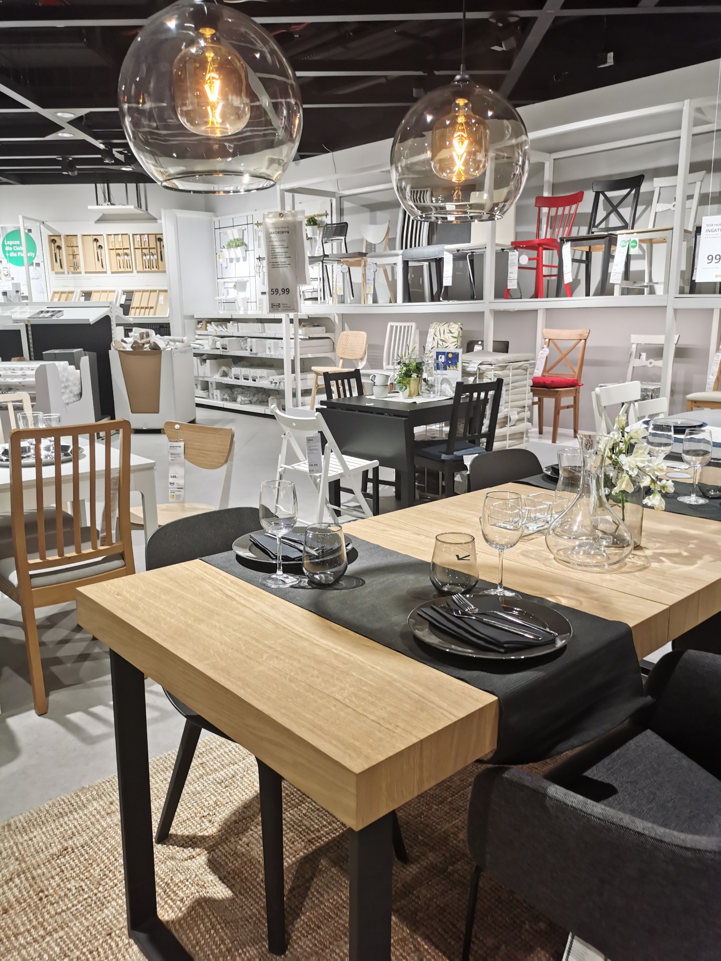 Tossberg Chair and Tarsele dining table from IKEA